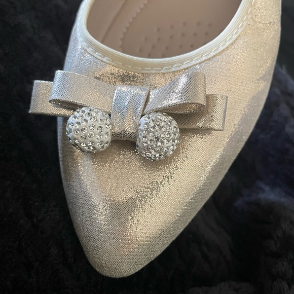 New! GUANSITU Foldable Flat Ballet Flats BLING with Bow! - Picture 6 of 7
